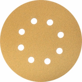 Круг абразивный d=125мм Р240 8 отв. GOLD LINE HOLEX