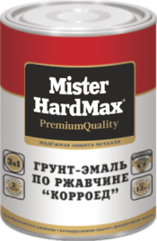 Грунт-эмаль по ржавчине корроед черный 1,9кг MISTER HARDMAX