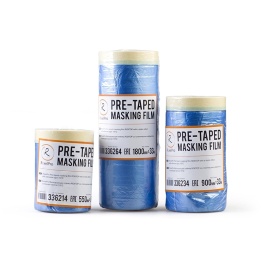 Пленка маскировочная в рулоне со скотчем 1100мм RoxelPro
