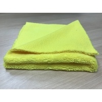 Cалфетка микрофибровая двухворсовая без обметки 400г./м2 белая