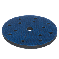Проставка  для шлиф. кругов Velcro, 8+6+1 отв., d=150 мм., толщина 5 мм мягк.  (черн)