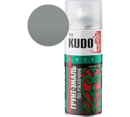 Грунт-эмаль по ржавчине KUDO серая 520 мл KU-317042