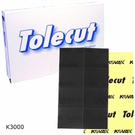 Лист абразивный K3000 29х35мм КЛЕЙКИЙ черный TOLECUT KOVAX (8шт)