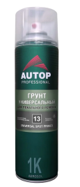 Грунт-аэрозоль универсальный №13 ЧЕРНЫЙ для локального ремонта AUTOP PROFESSIONAL (650мл)