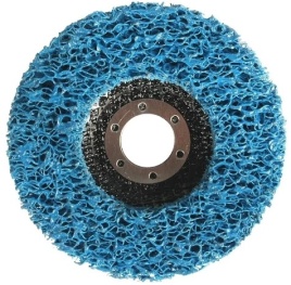 Диск шлифовальный "коралл" для "болгарки" 125мм синий (жесткий)