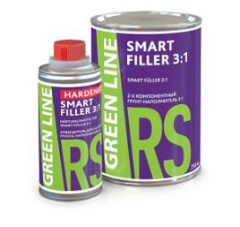 GREEN LINE SMART FILLER 3:1 2К ГРУНТ-НАПОЛНИТЕЛЬ БЕЛЫЙ 0,75+отвердитель 0,25