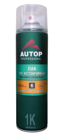 Лак-аэрозоль глянцевый №6 УФ-устойчивый AUTOP PROFESSIONAL (аэрозоль, 650мл)