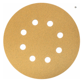 Круг абразивный d=125мм Р180 8 отв. GOLD LINE HOLEX