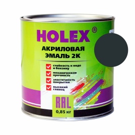 7016 RAL Автоэмаль акриловая 2К серый антрацит 0,85кг HOLEX