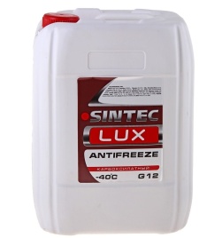 Антифриз Sintec LUX G12 -40С красно-оранжевый 10л