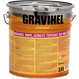 GRAVIHEL 301 винил-акриловый биндер  полуглянцевый 003 (3,9 л.)