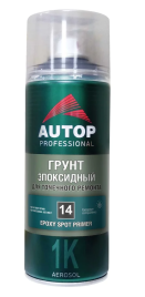 Грунт-аэрозоль эпоксидный СВЕТЛО-СЕРЫЙ для точечного ремонта №14 AUTOP PROFESSIONAL (520мл)