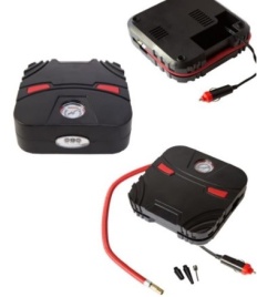 Компрессор авто "Торнадо" 405 одноцилиндровый, квадратный с фонарем, 28 л/мин