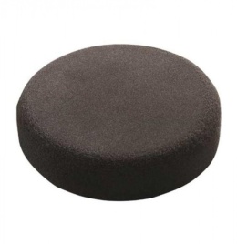 Губка полировальная «APP GP 150 R» гладкая на липучке черная — мягкая d150 x 25 мм