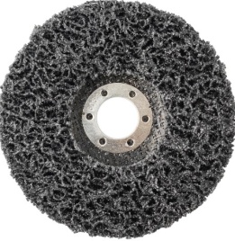 Диск шлифовальный "коралл" для "болгарки" 125мм черный (среднежесткий)