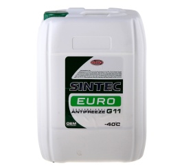Антифриз Sintec EURO G11 -40С зеленый 10л