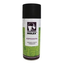 Эмаль чёрная матовая акриловая аэрозоль HOLEX 520мл