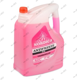 Антифриз NORDICA G12 (-40С) красный10кг 