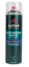 Антигравий-аэрозоль черный №10 сверхпрочный AUTOP PROFESSIONAL (650мл)