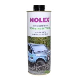 Покрытие битумное антикоррозионное черное 1л HOLEX