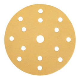 Круг абразивный d=150мм Р 80 15 отв. GOLD LINE HOLEX 