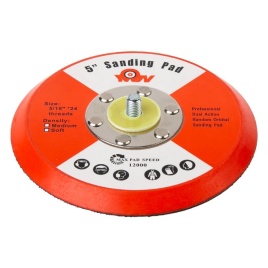 Диск подошва Sanding красный для шлиф. машинок 125мм без отверстий
