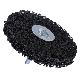 Круг для снятия ржавчины на шпинделе 6мм чёрный d=100мм Русский Мастер