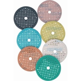 круг абразивный  на поролоне P 320 розовый 150мм 181 отверстий MULTI-AIR SOFT-TOUCH A975 NORTON