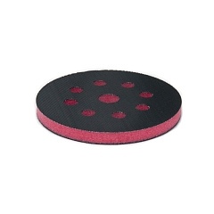 Подложка промежуточная 125 mm T10mm STANDARD на липучке, 8отв, красная среднежестка ICAR M RED фото 1