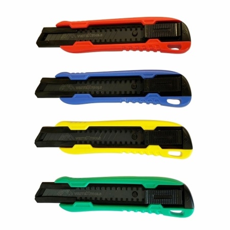 Нож сегментный 18мм, пластиковый корпус, VertexTools фото 1