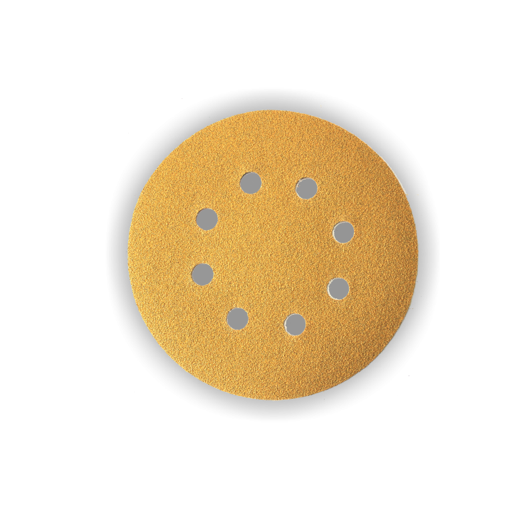 Круг абразивный d=125мм Р400 8 отв. GOLD LINE HOLEX фото 1