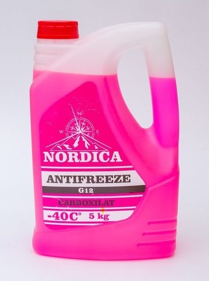 Антифриз NORDICA (-40С) G-12 красный 1кг. фото 1