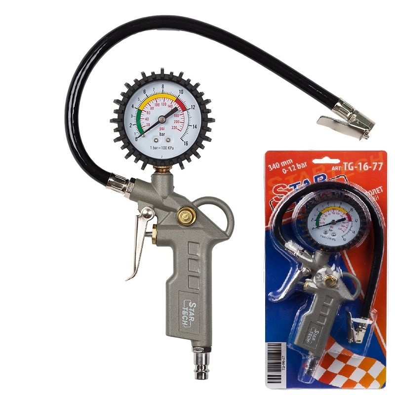 Пистолет для подкачки шин с манометром ТG-16-77 Startech фото 1