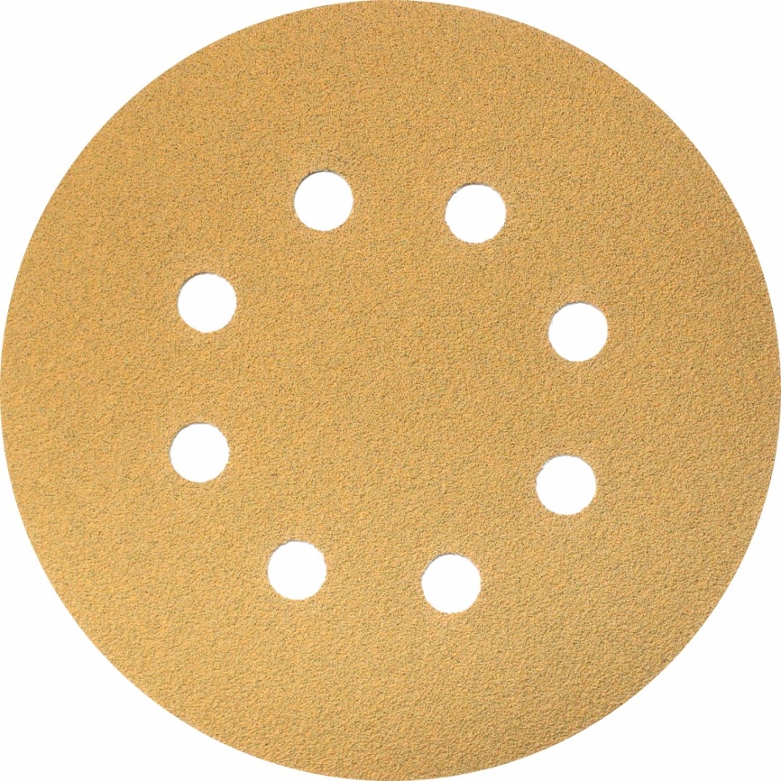 Круг абразивный d=125мм Р220 8 отв. GOLD LINE HOLEX фото 1