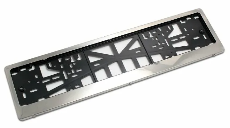 Рамка под номер Хром фото 1