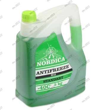 Антифриз NORDICA G11 (-40С) зеленый 5кг фото 1