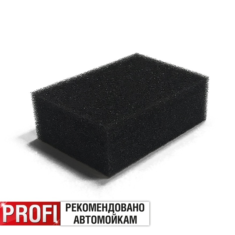Губка поролоновая (чёрная) 70x50x25мм AVS SP-16 фото 1