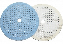 Круг абразивный на поролоне P1000 белый 150мм 181 отверстий MULTI-AIR SOFT-TOUCH A975 NORTON фото 1