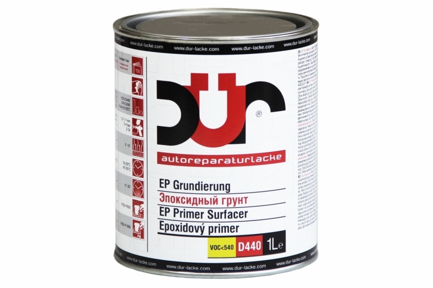 Грунт эпоксидный (1 л) серый DUR D440+отв D240 0,5л фото 1