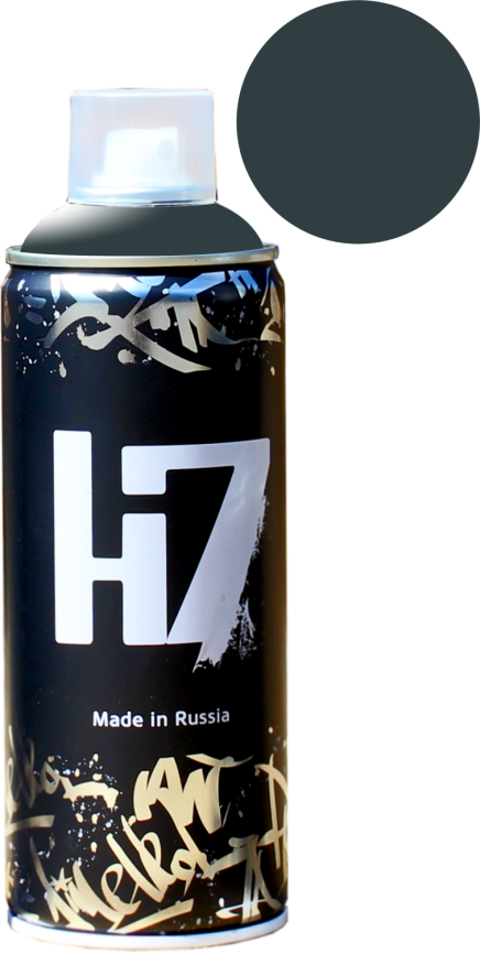 7016 серый антрацит - краска для граффити H7 520мл фото 1
