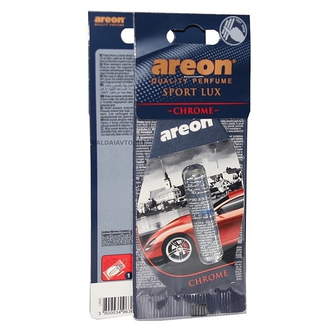 Ароматизатор подвесной Areon Sport Lux Liquid LX05 Хром фото 1