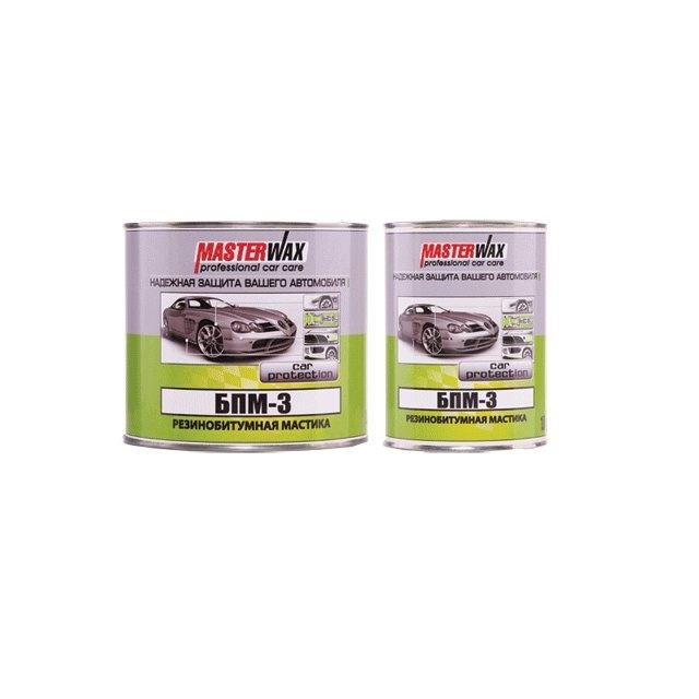 Мастика БПМ-3 резинобитумная жесть MasterWAX 1,0 кг фото 1
