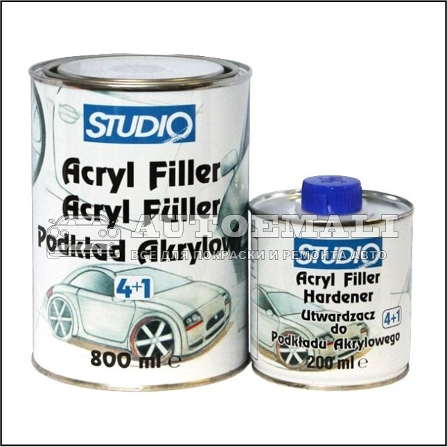 ST грунт акриловый STUDIO 4+1 0.8л+0,2л. NOVOL(0.8) фото 1
