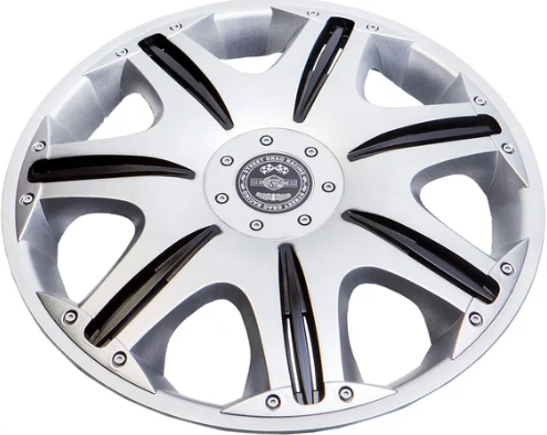 Колпаки колесные декоративные R13 Super Silver STAR Опус (4 шт.) фото 1