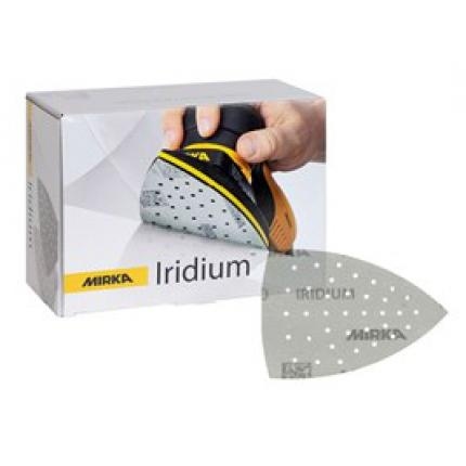 ШЛИФОВАЛЬНЫЙ ТРЕУГОЛЬНИК MIRKA IRIDIUM P320 100X152X152ММ 36 ОТВ фото 1