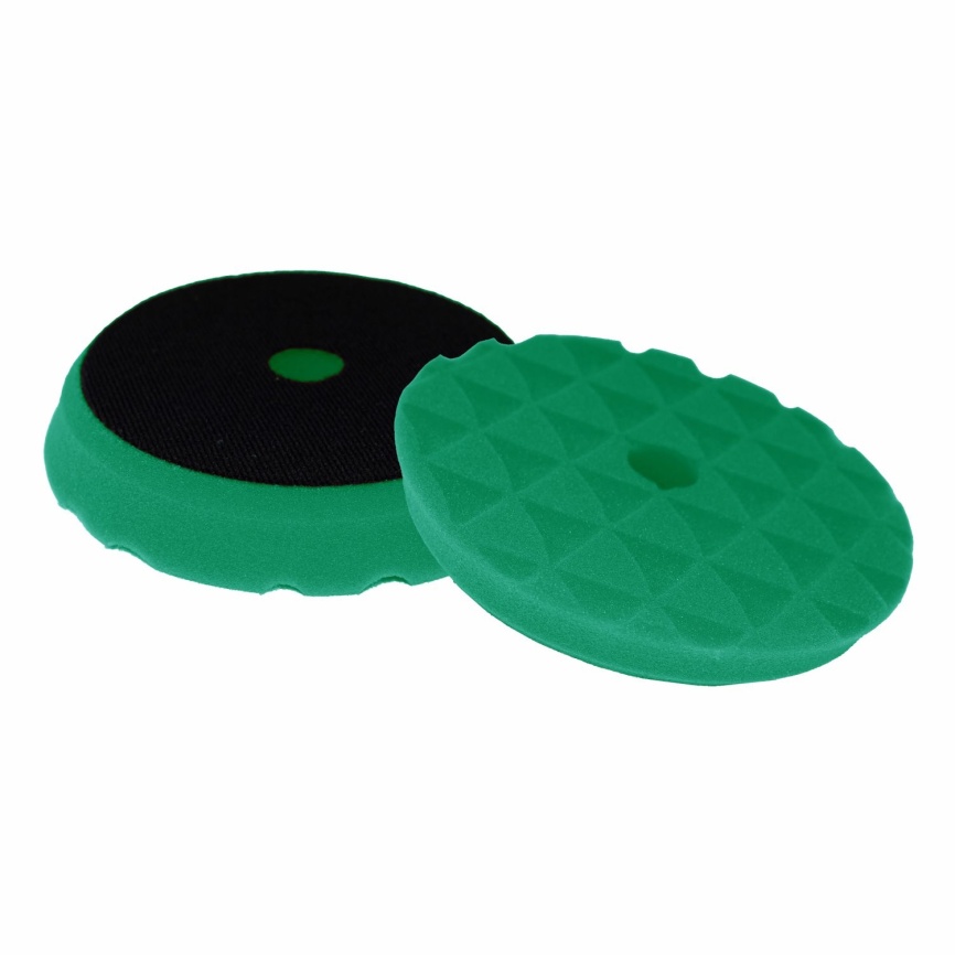 Круг полировальный поролоновый 150x25мм Trio Super Cut жесткий зеленый H7 фото 1