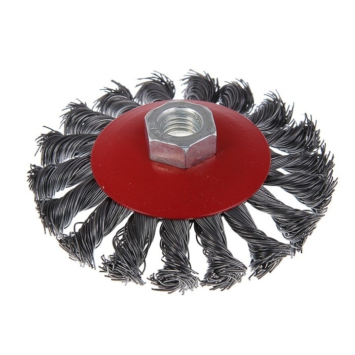 ON Щетка металл. для УШМ 115мм/М14, крученая (тарелка)	20-06-115 фото 1