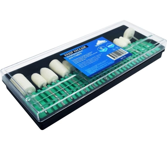 Набор насадок полировальных войлочных 12шт фото 1