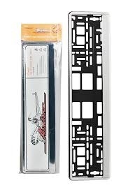 Рамка под номер Хром фото 2