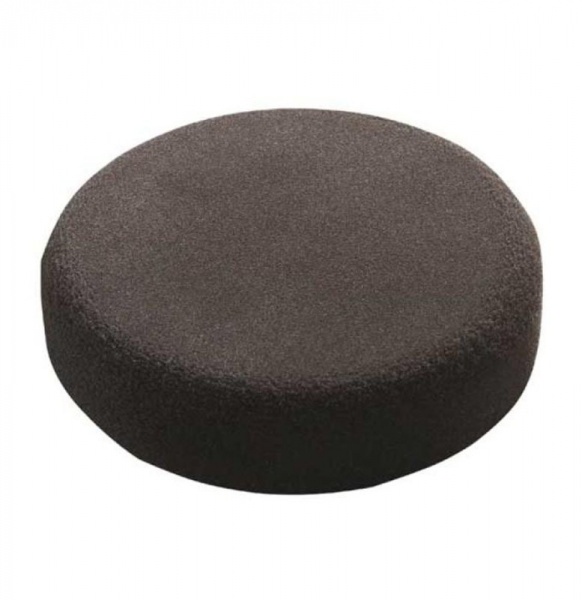 Губка полировальная «APP GP 150 R» гладкая на липучке черная — мягкая d150 x 25 мм фото 1